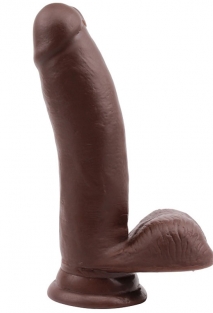 Sex Lure K�k�rdakl� Ger�ek�i Dildo - 17.5cm Zenci